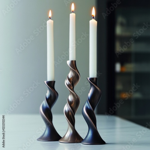 Set of Two Torah Candles
