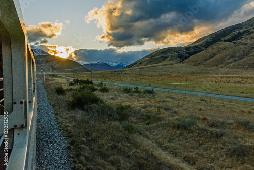 Mountains along TranzAlpine & Coastal Pacific 
