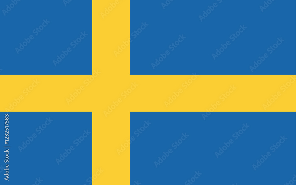 National flag of Sweden. Sweden national days. National flag of Sweden. Sweden national days.