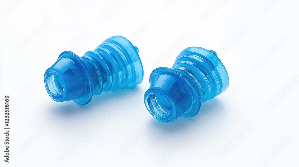 Blue Silicone Earplugs for Noise Reduction and Comfort Blue Silicone Earplugs for Noise Reduction and Comfort