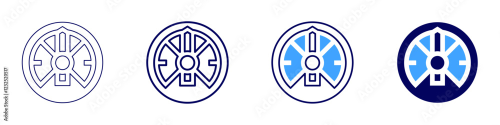 Speedometer display icon in 4 different styles. Thin Line, Line, Bold, and Bold Line. Duotone style. Editable stroke Speedometer display icon in 4 different styles. Thin Line, Line, Bold, and Bold Line. Duotone style. Editable stroke