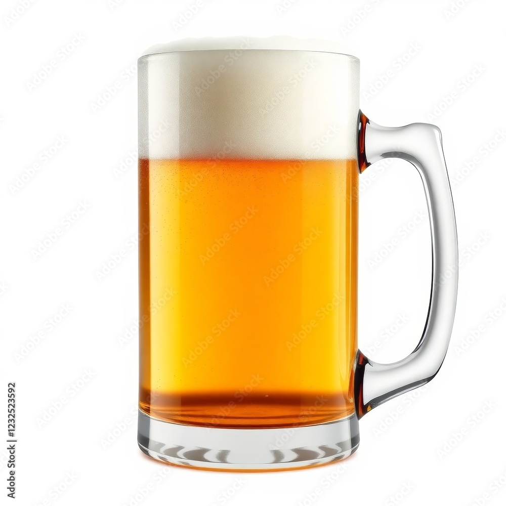 glass of beer isolated on white background glass of beer isolated on white background