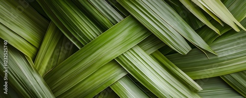 Close up of palms used on Palm Sunday. Holy Week concept.