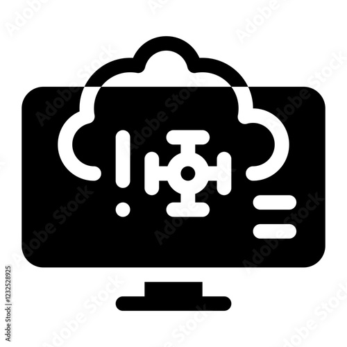 Icon Virus With Style Glyph
