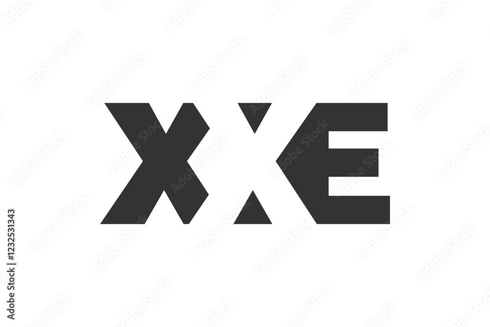 XXE logo design. Initial letter X X E bold font style for tech startups, consulting, corporate branding. Creative company name, headlines typography identity, trendy logotype. XXE logo design. Initial letter X X E bold font style for tech startups, consulting, corporate branding. Creative company name, headlines typography identity, trendy logotype.