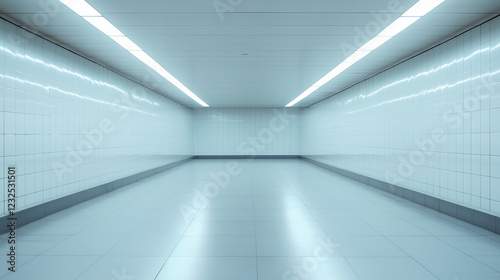 Empty Corridor: A sterile, ...