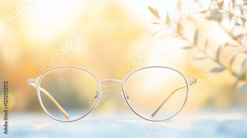 Round Glasses in Sunlight: ...