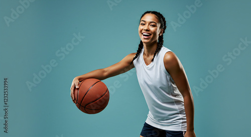 Joyful Basketball Player Smile