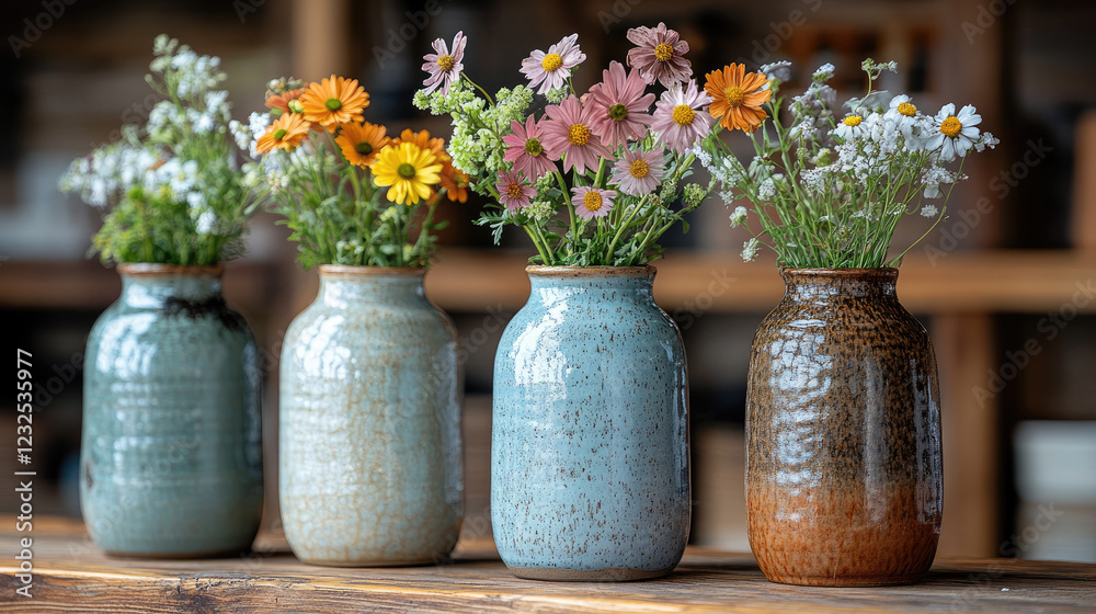 custom made wallpaper toronto digitalA set of handmade ceramic