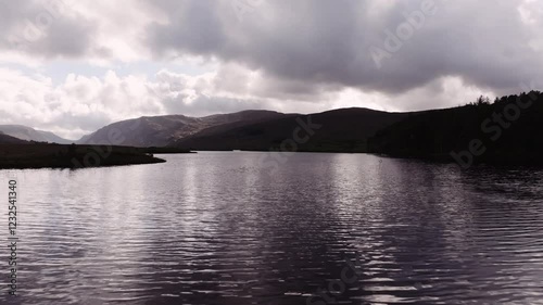 Drone footage of the lakes and mountains in Glenveagh National Park, Donegal, Ireland.