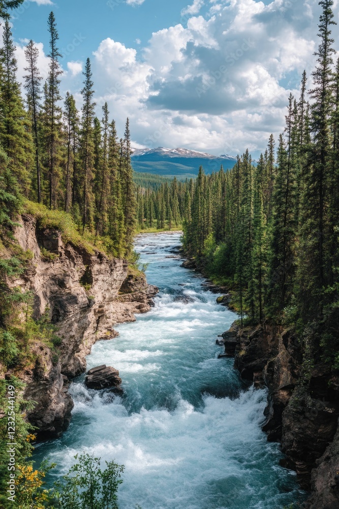 Rushing River in Wilderness Rushing River in Wilderness
