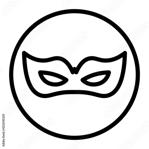 Rio Carnival Vector Line Icon Design