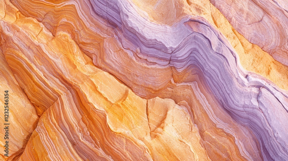 Obraz premium Abstract Layered Textures of Colorful Rock Formation in Nature