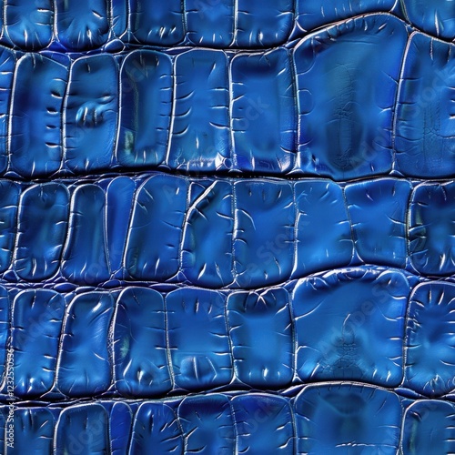 Blue crocodile leather imitation as seamless repeating pattern 2