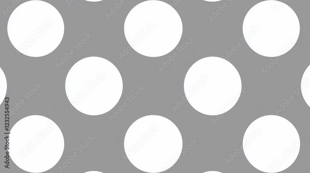 Gray background with large white polka dots, ideal for playful design projects Gray background with large white polka dots, ideal for playful design projects