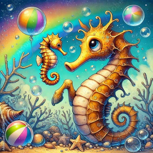 Poking Seahorse