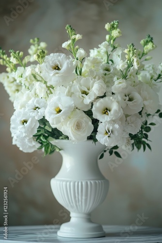 White Flowers in Vase