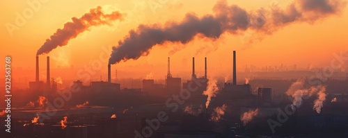 Polluted Industrial Skyline...