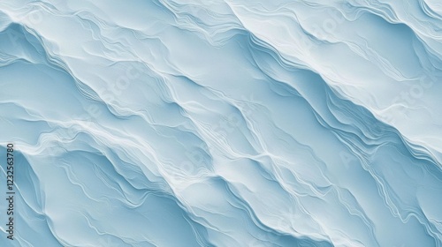 Wallpaper Mural Soft Light Blue Waves with Graceful Flow and Gentle Movement Torontodigital.ca