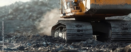Extreme Close up of Mining ...