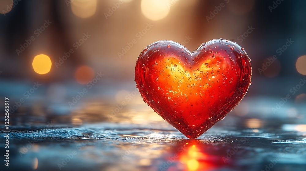 Elegant red heart glossy symbol high resolution hd image Elegant red heart glossy symbol high resolution hd image