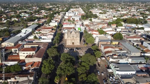 Igreja central de Cáceres, Mato Grosso, Brasil