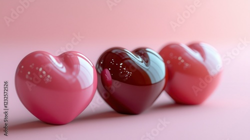 Pink Glass Spheres with High Gloss Finish Photography photo