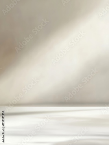 Soft neutral background with light and shadows
