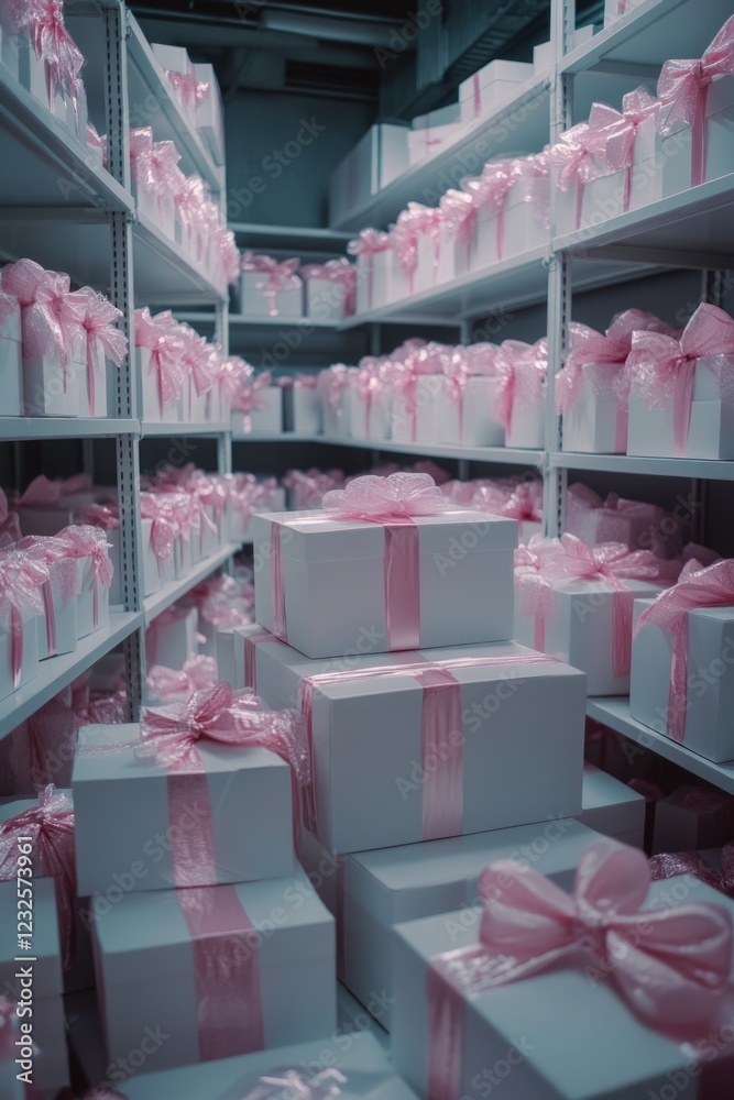 Obraz premium Pink Gift Boxes