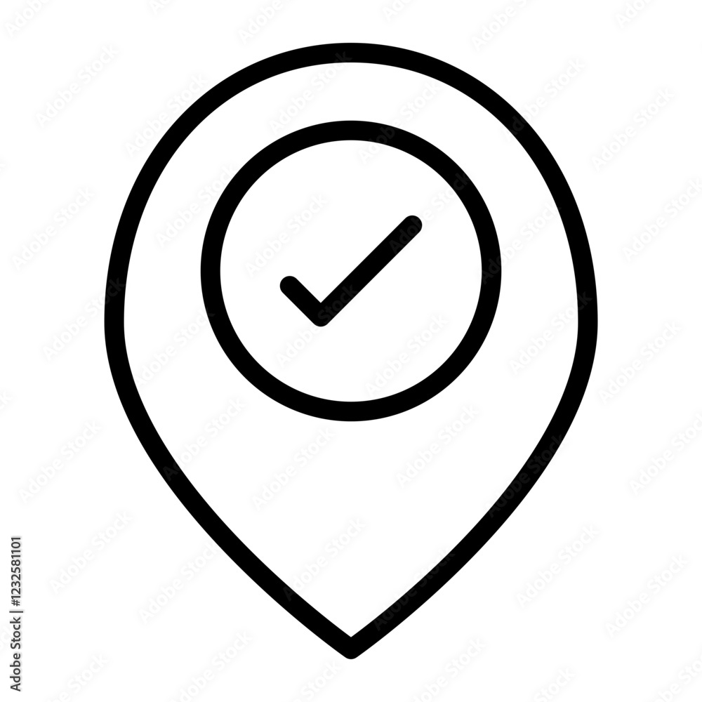 Landmark Vector Line Icon Design Landmark Vector Line Icon Design