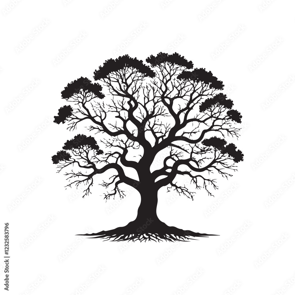 Fototapeta premium tree silhouette vector