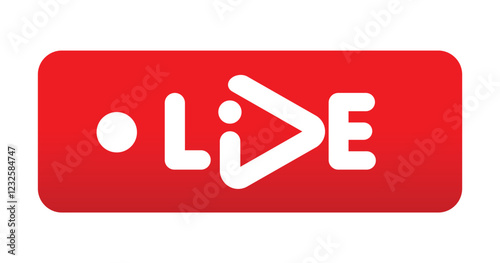 lower third live streaming symbol red design transparent template