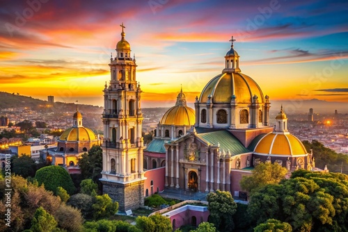 Majestic Basilica of Guadalupe, Mexico City: Panoramic View from Tepeyac Hill photo