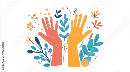 Cheerful Left Handers Day Vector Art Celebration Design