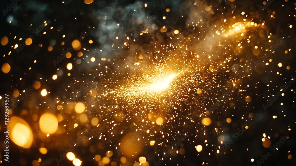 abstract photograph of sparks flying through the air. abstract photograph of sparks flying through the air.