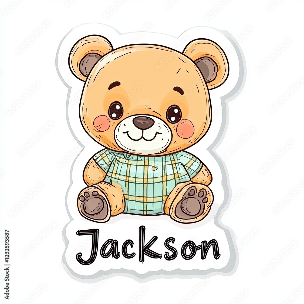 Cute sticker with the name Cute sticker with the name