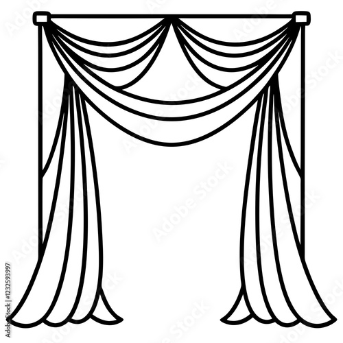 Luxury Curtain Vector Design