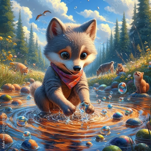 Playing in Water