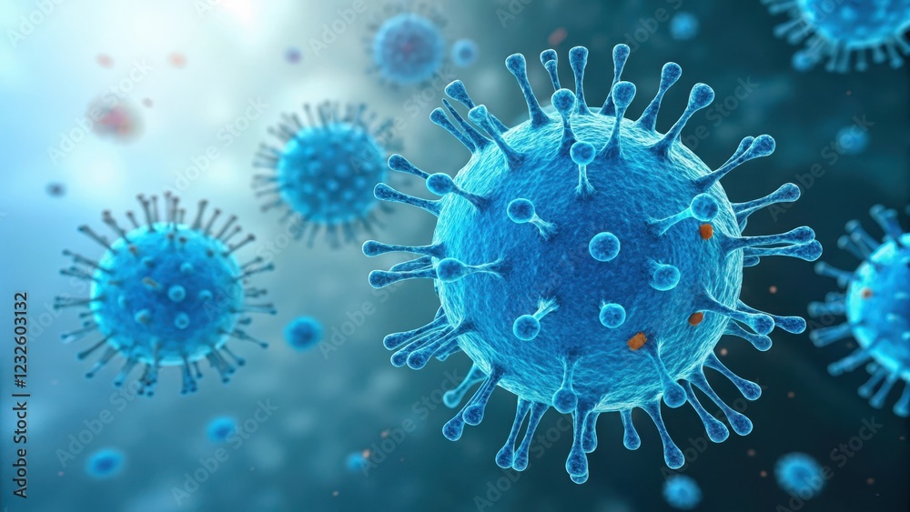 Microscopic View of Infectious Pathogens A Detailed Visualization of Viral Structures and Their Complex Interactions Microscopic View of Infectious Pathogens A Detailed Visualization of Viral Structures and Their Complex Interactions