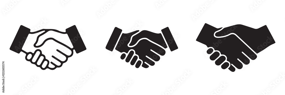 Handshake icon vector symbol illustration eps 10 Handshake icon vector symbol illustration eps 10