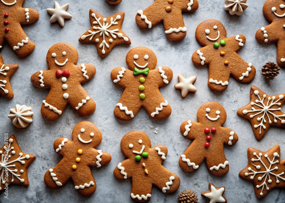 Minimalist Gingerbread Cookie Background: Festive Holiday Texture Minimalist Gingerbread Cookie Background: Festive Holiday Texture