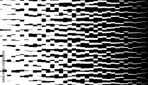 Black and white abstract and grunge transition pattern for sporty background and jersey design. Fully editable vector element. Vector Format Illustration 