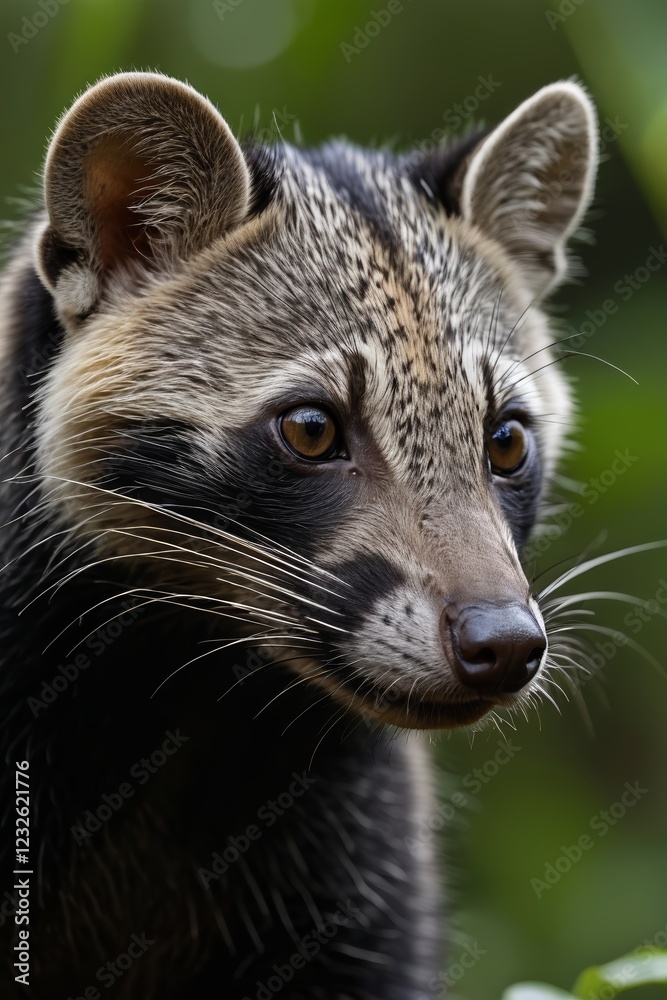 there is a close up of a small animal with a big nose there is a close up of a small animal with a big nose