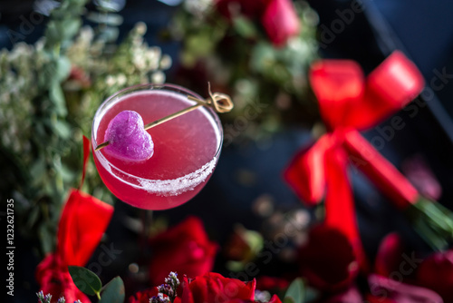 Obraz na płótnie Valentine Margarita Cocktail w salonie