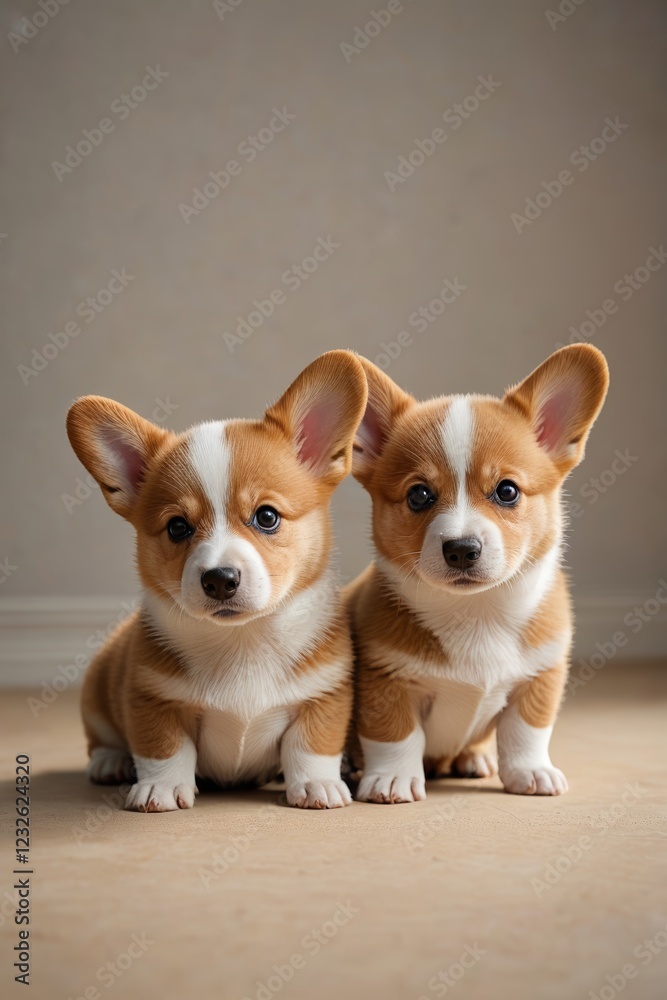 there are two small dogs sitting on the floor together there are two small dogs sitting on the floor together