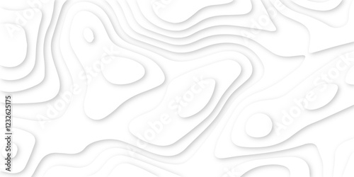 dynamic topographic papercut design. layered topography paper art. creative abstract patterns simulating gentle paper carving techniques. contemporary abstract design in smooth contour lines.
