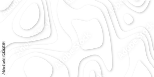 dynamic topographic papercut design. layered topography paper art. creative abstract patterns simulating gentle paper carving techniques. contemporary abstract design in smooth contour lines.