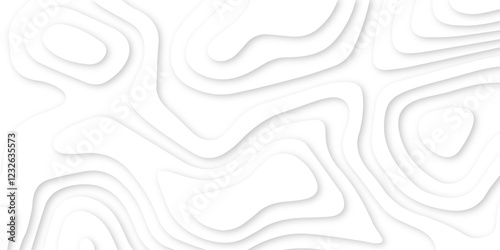 dynamic topographic papercut design. layered topography paper art. creative abstract patterns simulating gentle paper carving techniques. contemporary abstract design in smooth contour lines.
