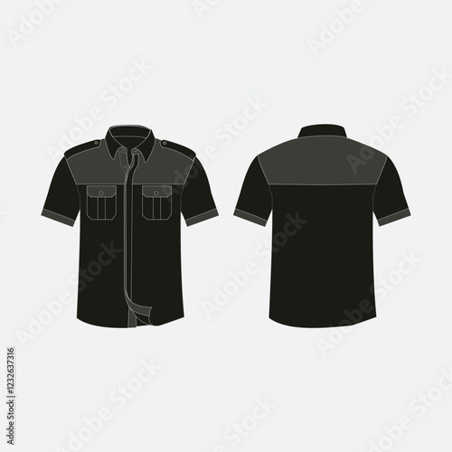 black t template