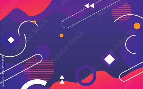 Free Vector _ Gradient geometric shapes on dark background